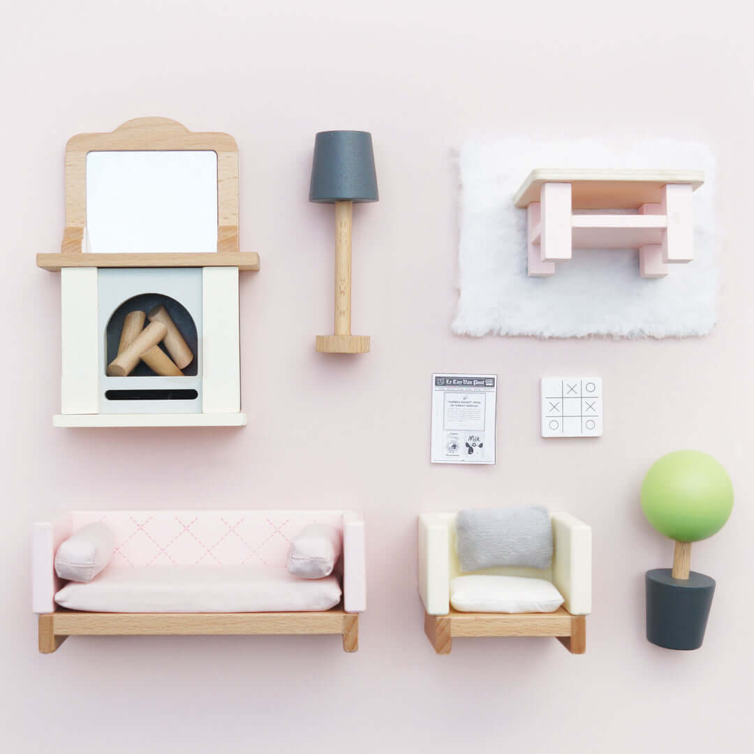 Salon Daisylane pour maison de poupée - Accessoires de maison de poupées - Boutique LeoLudo - Le Toy Van