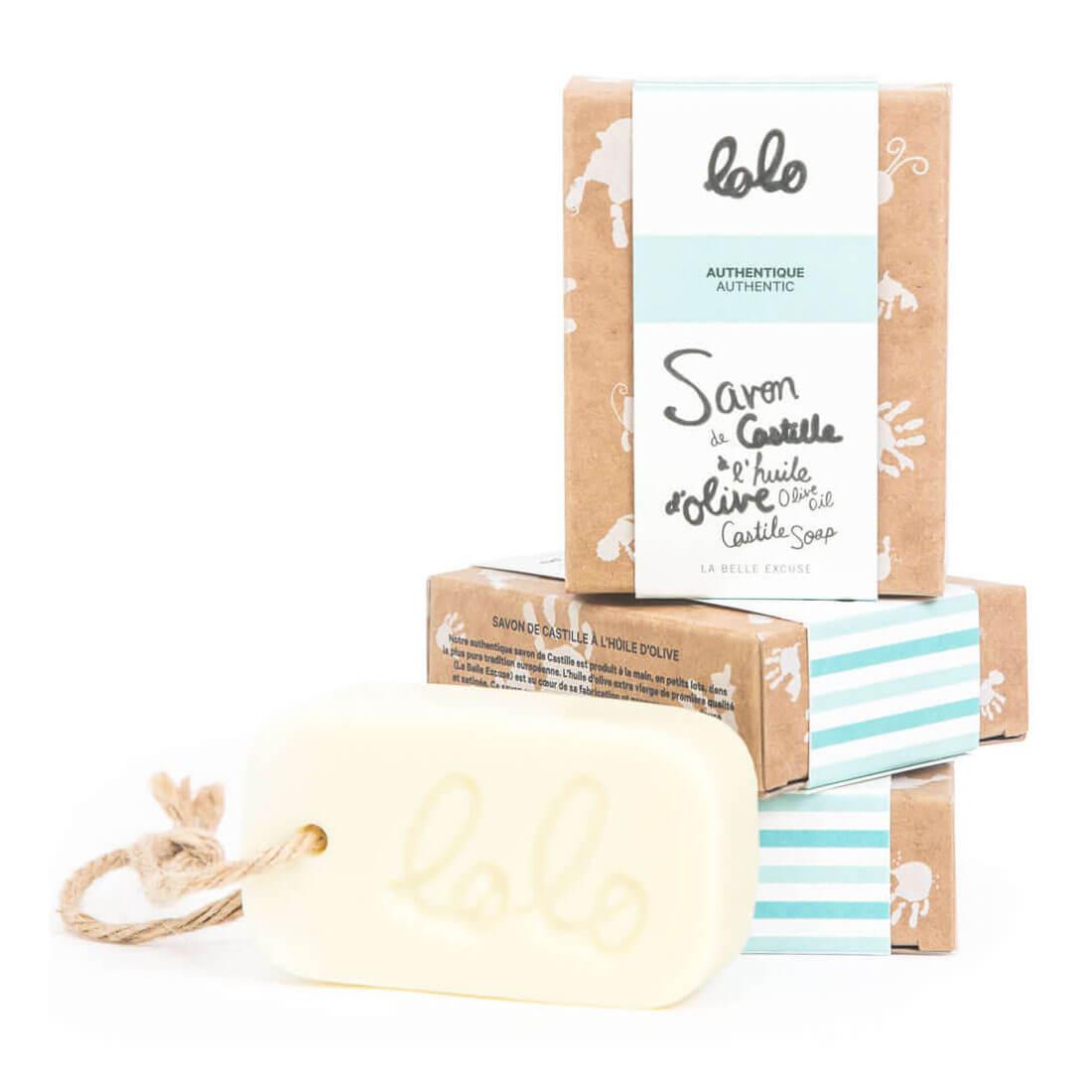 Savon de Castille à l'huile d'olive (90g) - Soins et hygiène - Boutique LeoLudo - lolo et moi