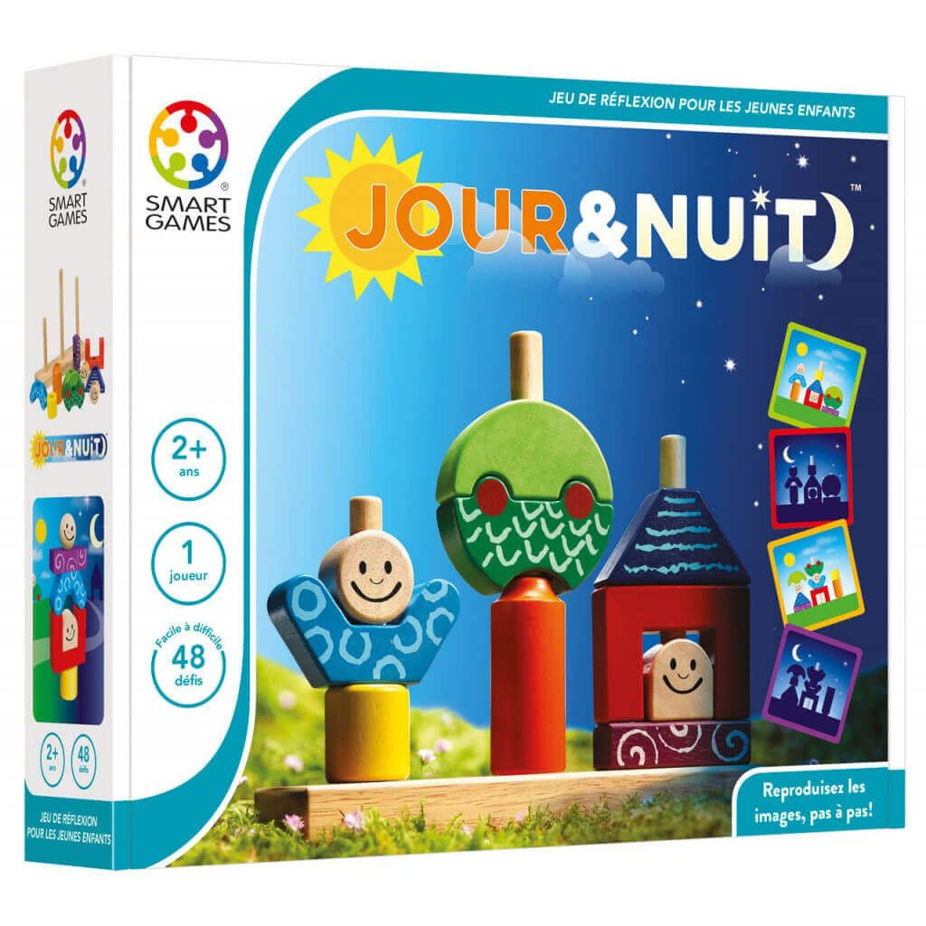 Smart Games - Jour & nuit (v. FR) - Jeux de logique - Boutique LeoLudo - Smart Games