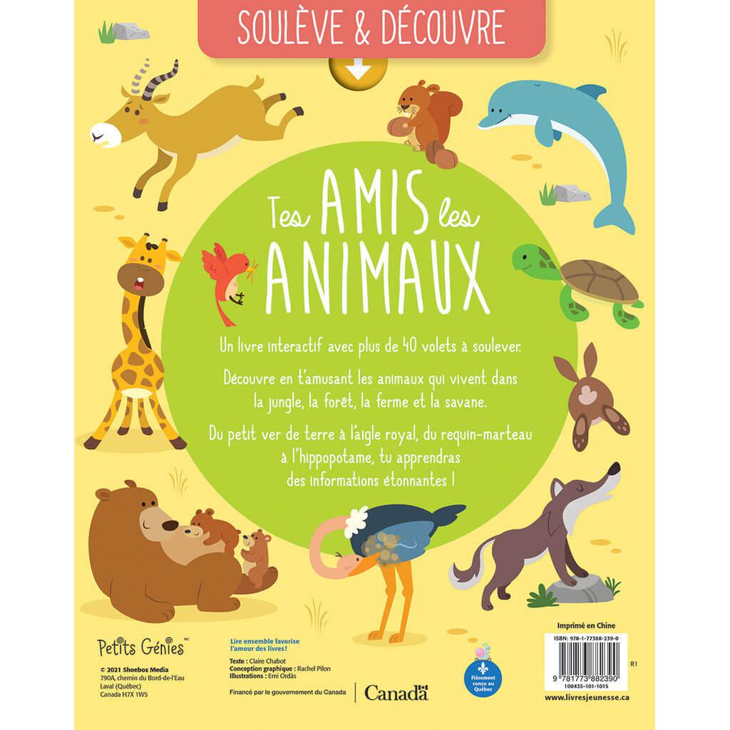Soulève et découvre - Tes amis les animaux - Livres - Boutique LeoLudo - Petits Génies
