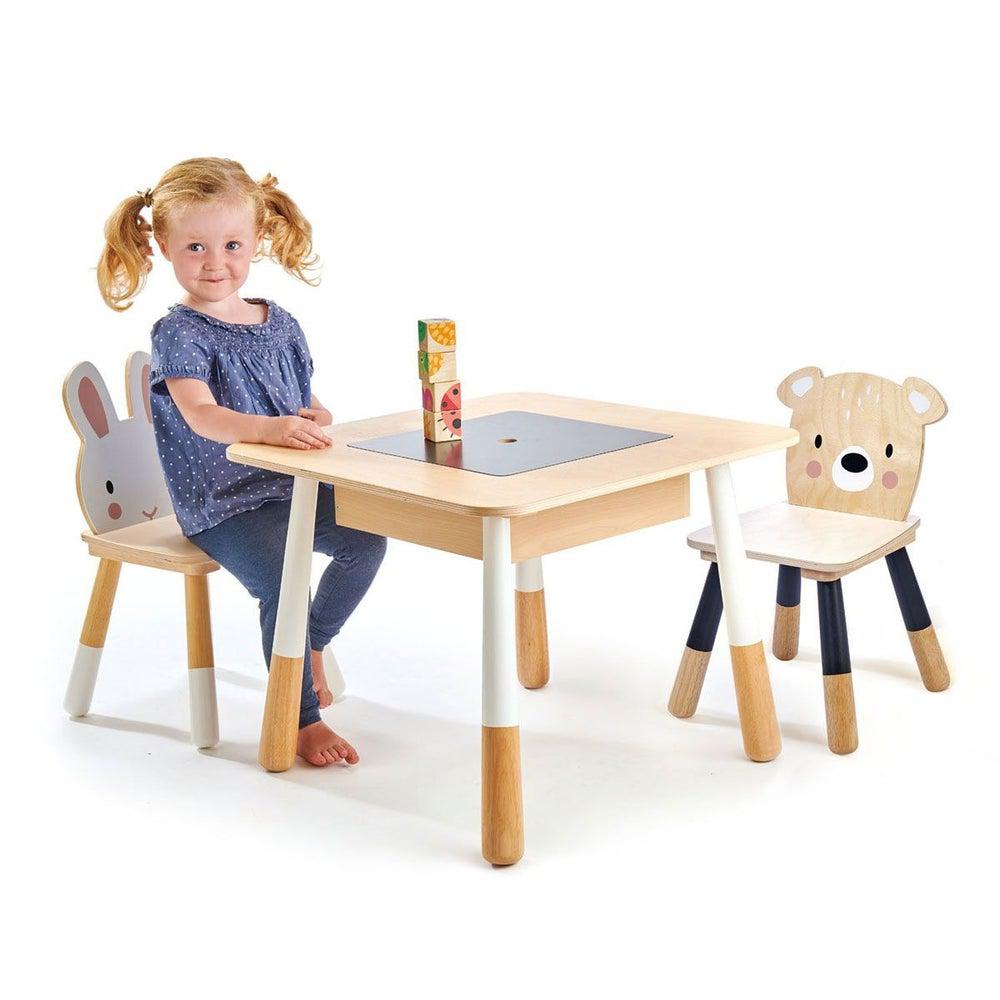 Table et chaises lapin & ours - Meubles - Boutique LeoLudo - Tender Leaf Toys
