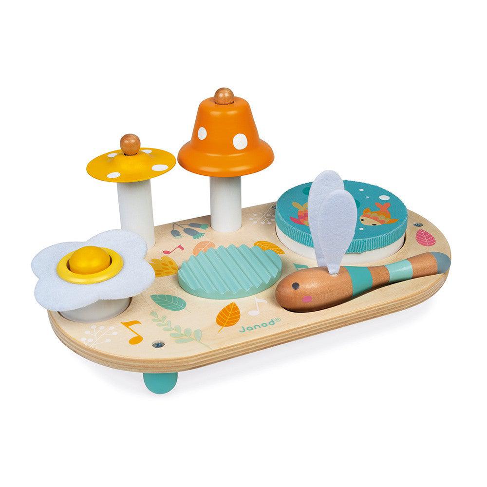 Table d'activité en bois Janod - Table d'éveil pour bébé multi jeux
