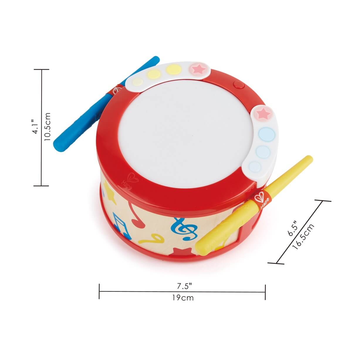 Tambour lumineux d'apprentissage interactif-Hape-Boutique LeoLudo