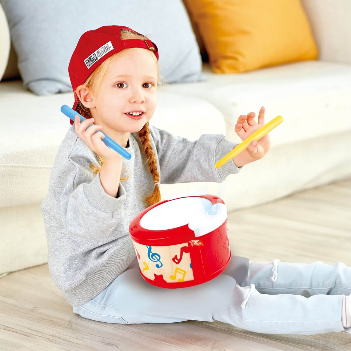 Tambour lumineux d'apprentissage interactif - Jouets musicaux - Boutique LeoLudo - Hape