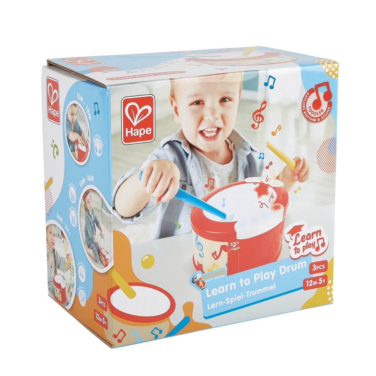 Tambour lumineux d'apprentissage interactif - Jouets musicaux - Boutique LeoLudo - Hape