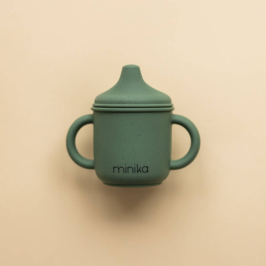 Tasse à bec en silicone - Leaf-Accessoires repas-Minika-Boutique LeoLudo