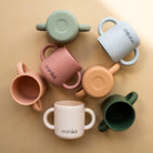 Tasse d'apprentissage avec poignées - Ocre - Alimentation & repas - Boutique LeoLudo - Minika