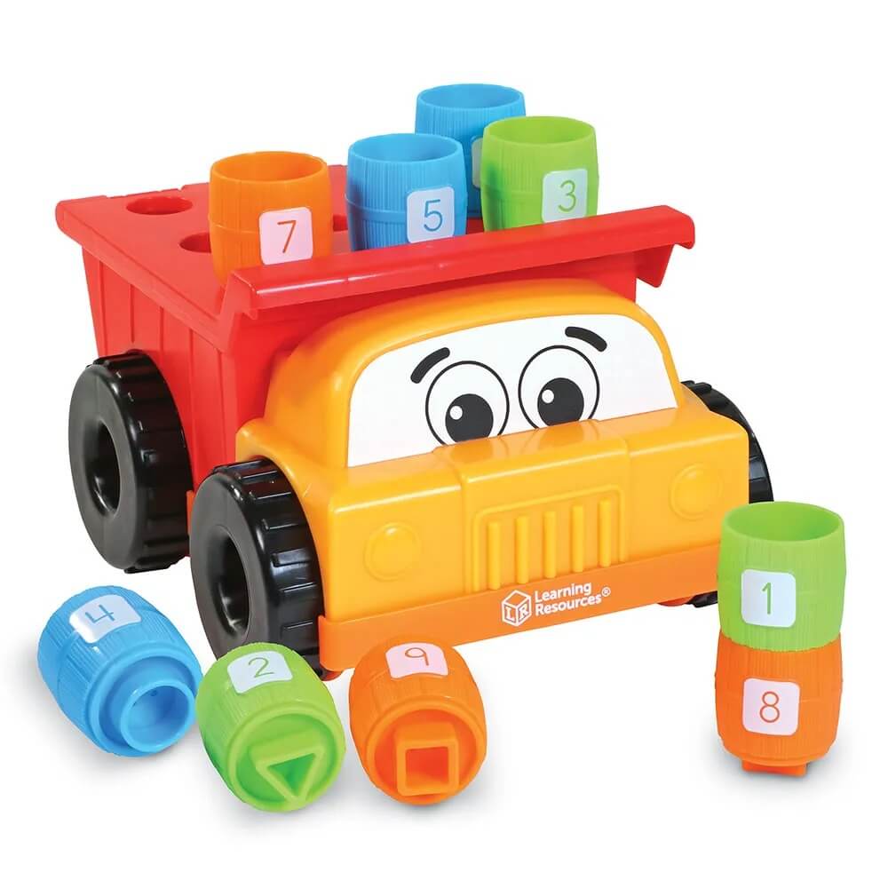 Tony le camion - benne empileur de chevilles - Jeux de construction - Boutique LeoLudo - Learning Resources