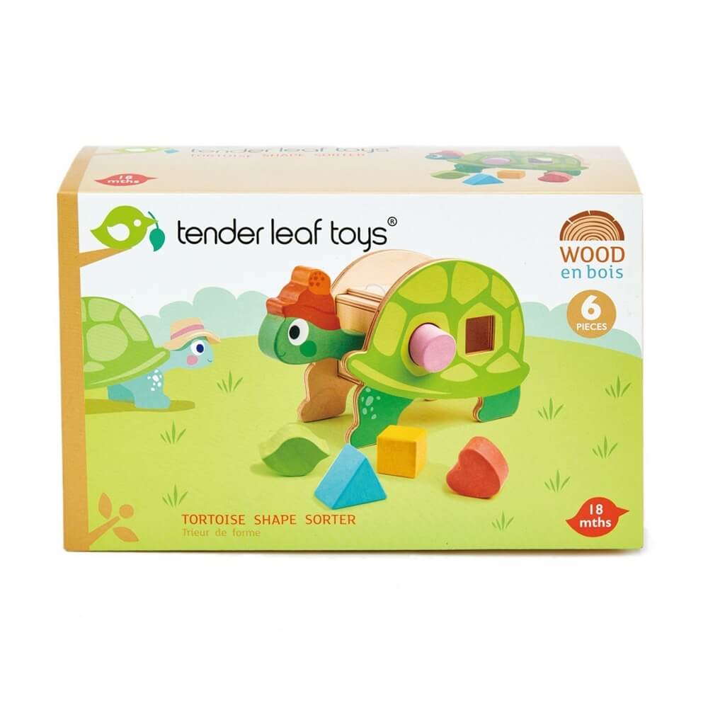 Tortue trieuse de formes - Jouets à trier & empiler - Boutique LeoLudo - Tender Leaf Toys