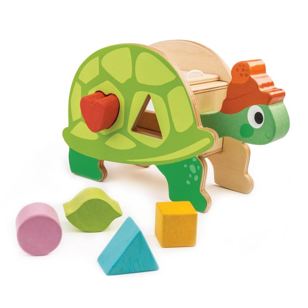 Tortue trieuse de formes - Jouets à trier & empiler - Boutique LeoLudo - Tender Leaf Toys