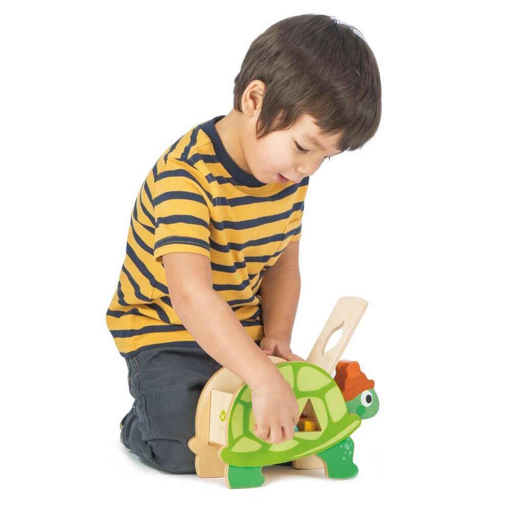 Tortue trieuse de formes - Jouets à trier & empiler - Boutique LeoLudo - Tender Leaf Toys