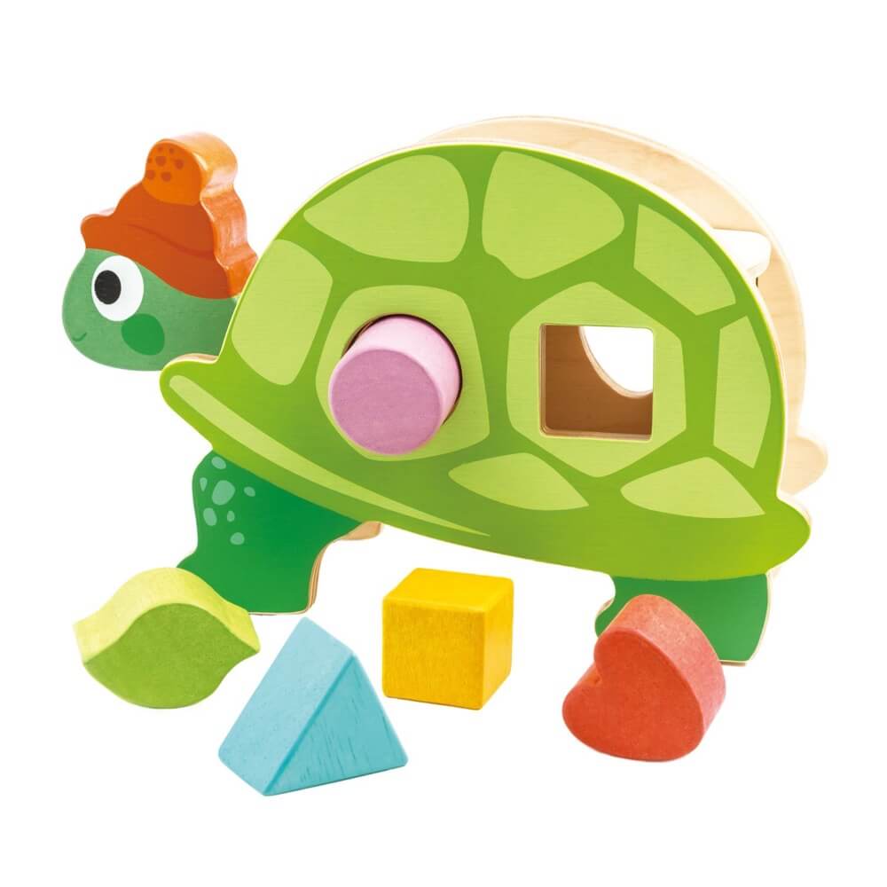 Tortue trieuse de formes - Jouets à trier & empiler - Boutique LeoLudo - Tender Leaf Toys