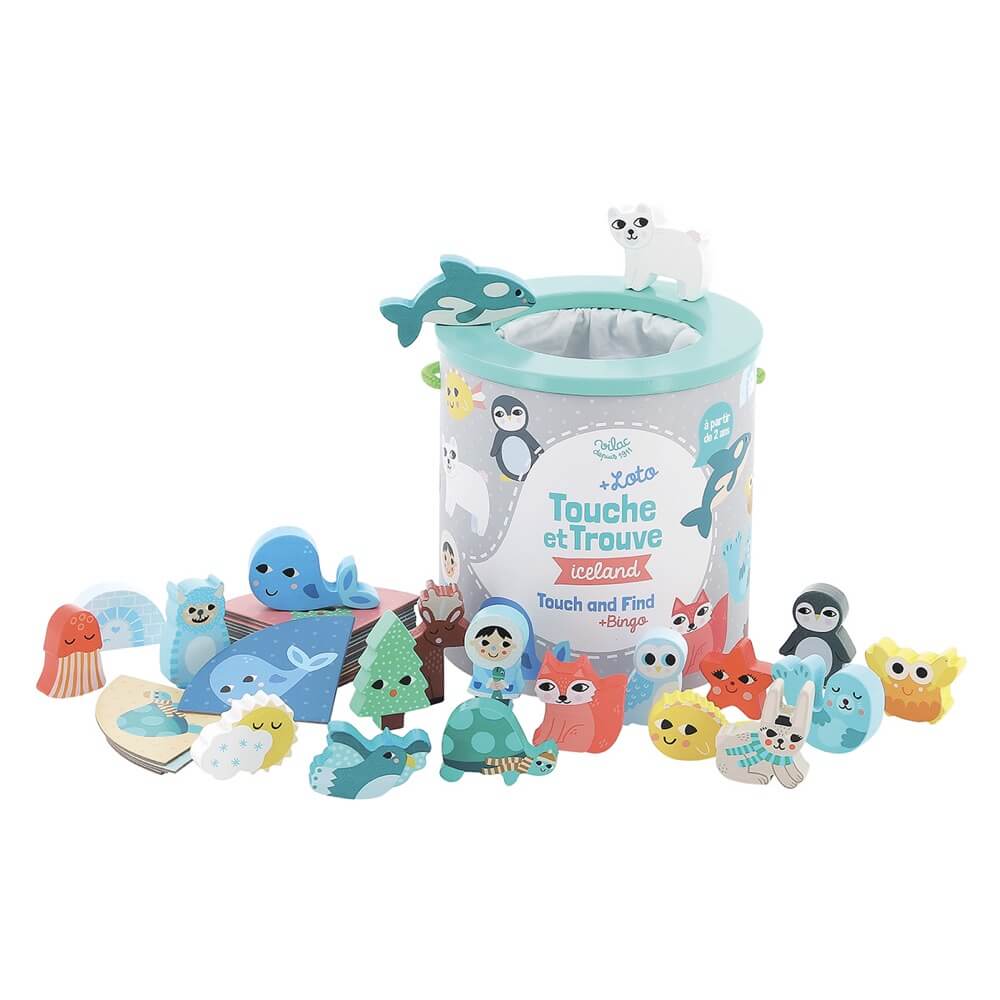 Touche et trouve + bingo Iceland - Jeux de motricité fine - Boutique LeoLudo - Vilac