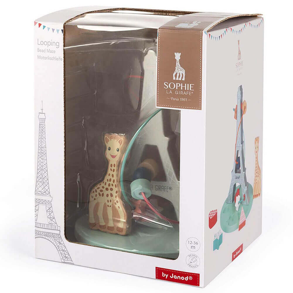 Tour Eiffel d'enfilage Sophie la girafe-Janod-Boutique LeoLudo