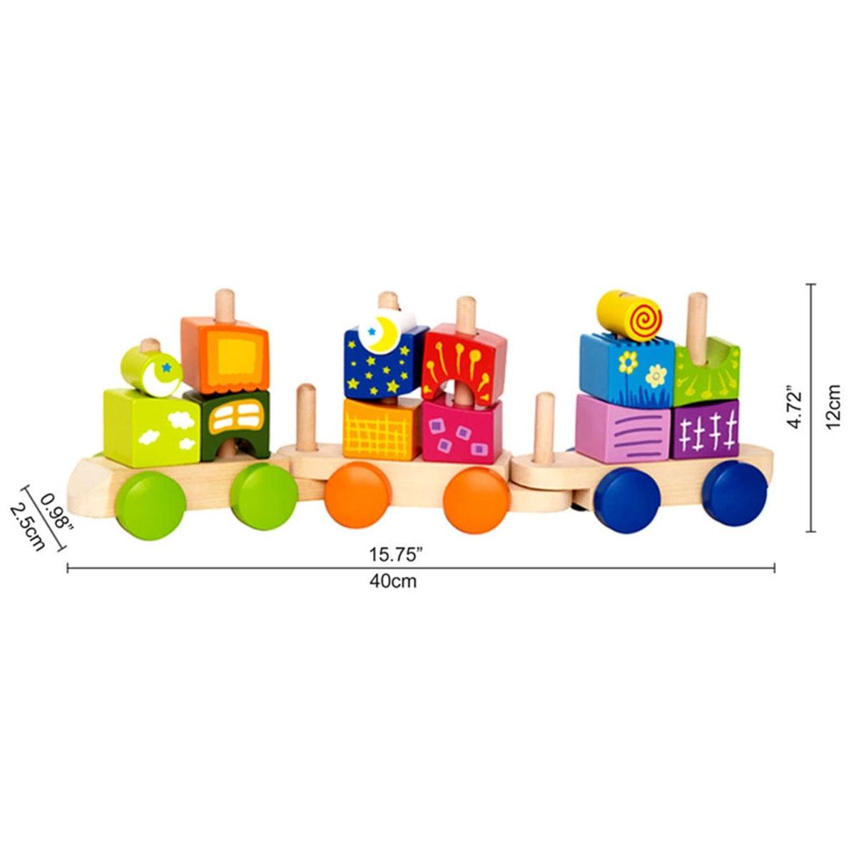 Train de blocs Fantasia - Jouets à trier & empiler - Boutique LeoLudo - Hape