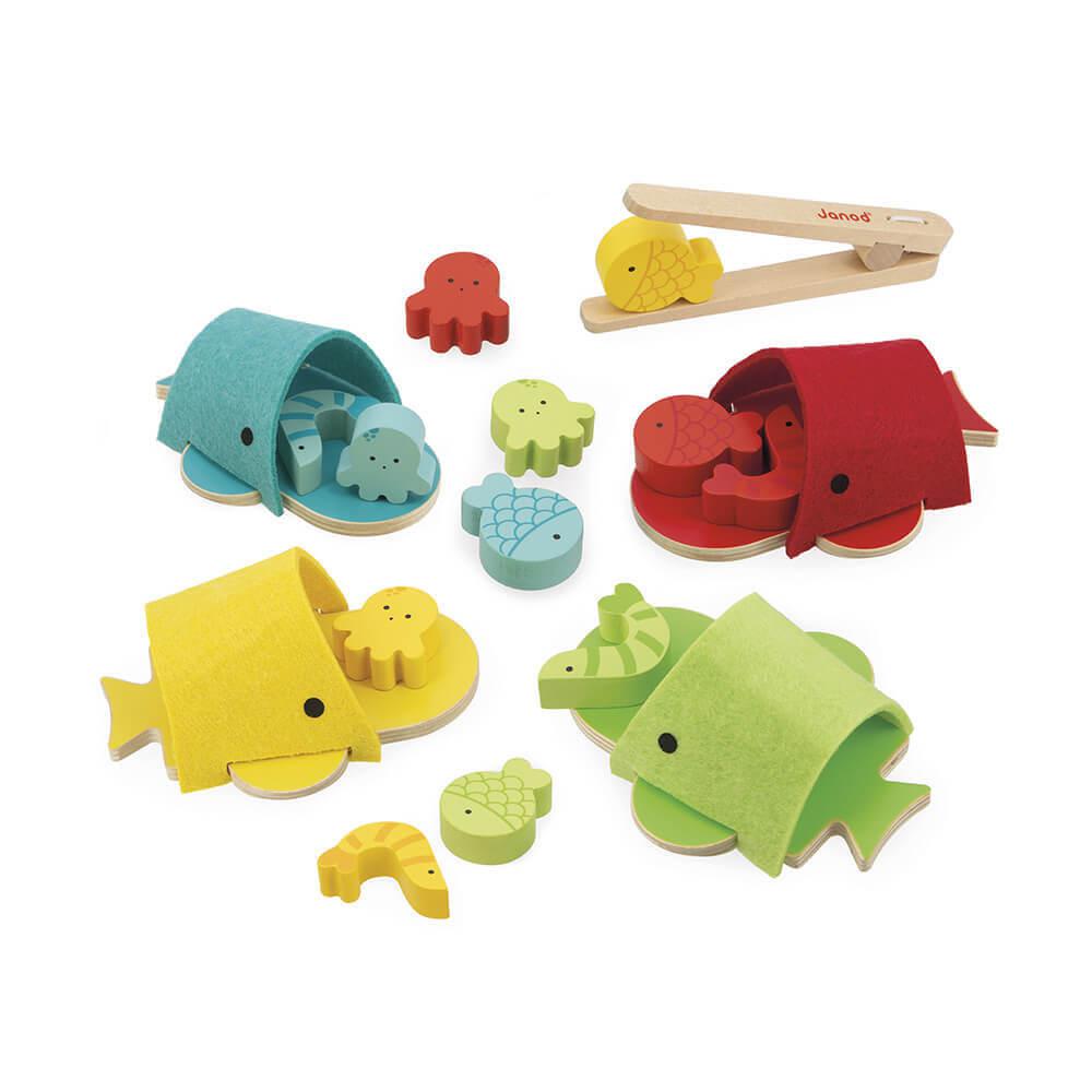 Tri des couleurs Baleines - Jouets à trier & empiler - Boutique LeoLudo - Janod