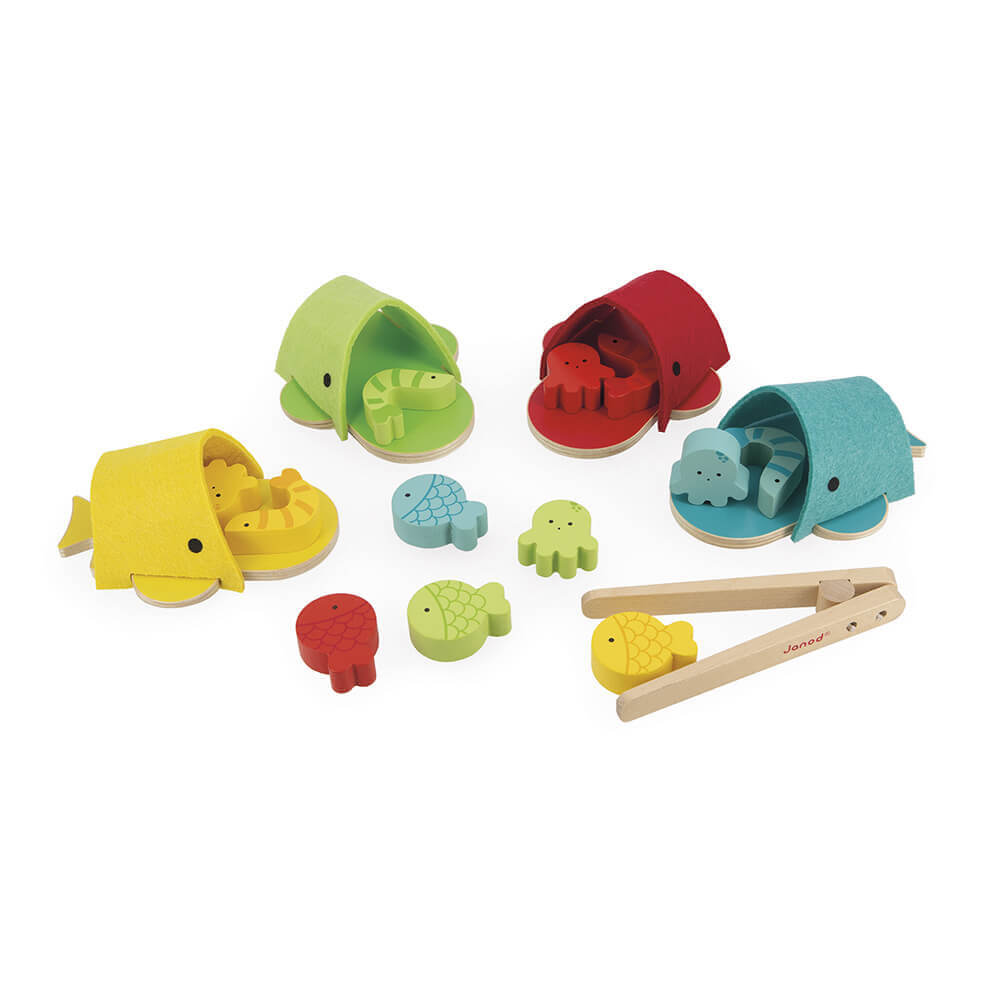 Tri des couleurs Baleines - Jouets à trier & empiler - Boutique LeoLudo - Janod