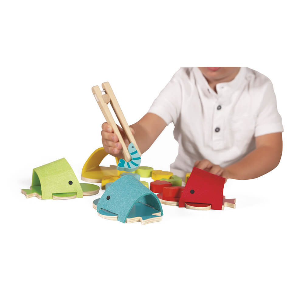Tri des couleurs Baleines - Jouets à trier & empiler - Boutique LeoLudo - Janod