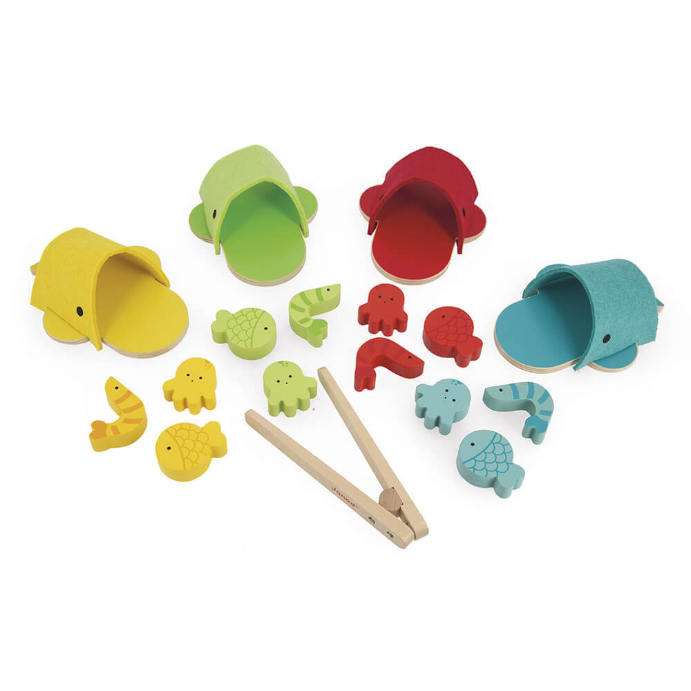 Tri des couleurs Baleines - Jouets à trier & empiler - Boutique LeoLudo - Janod