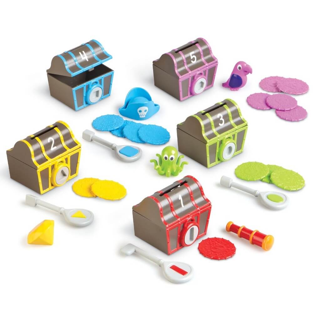 Triage du trésor surprise du pirate - Jouets à trier & empiler - Boutique LeoLudo - Learning Resources