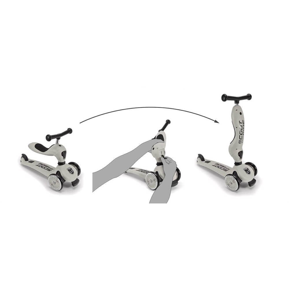 Trottinette 2 - en - 1 Highwaykick 1 - Vert Forêt - Jeux d'extérieur - Boutique LeoLudo - Scoot & Ride