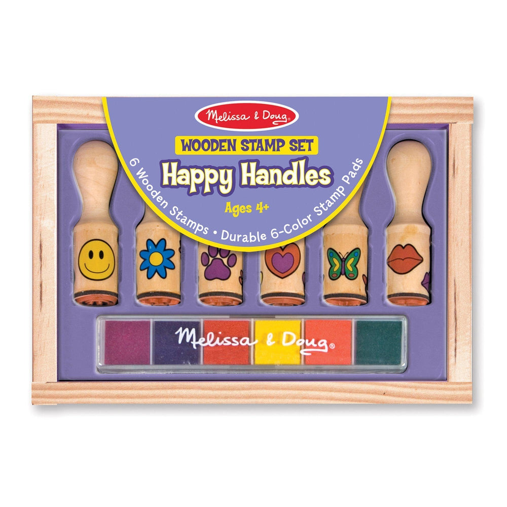 Trousse de tampons en bois - Happy Handles-Bricolage-Melissa & Doug-Boutique LeoLudo