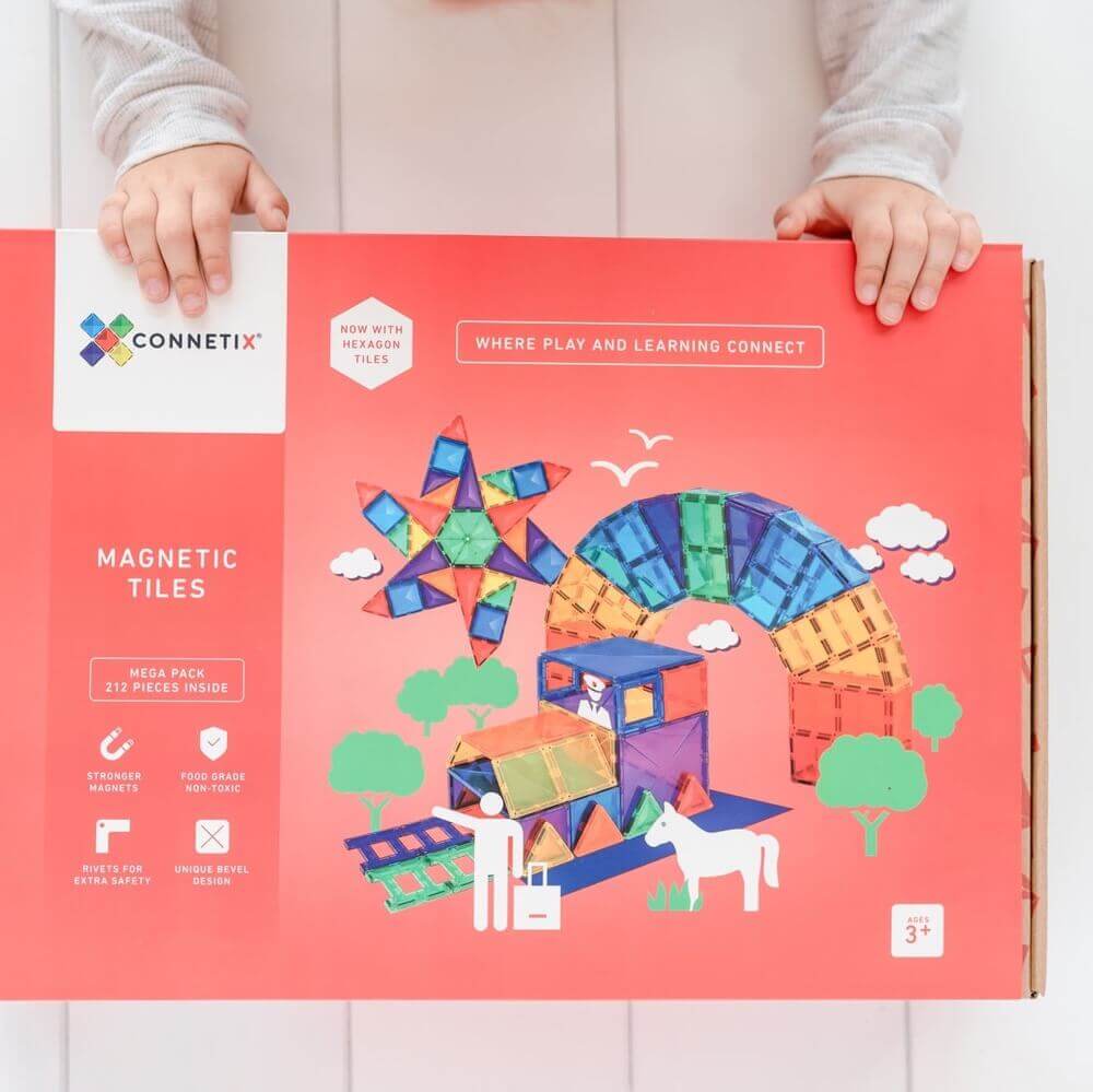 Tuiles de construction magnétiques - Mega Pack (212 pcs) - Jeux de construction - Boutique LeoLudo - Connetix