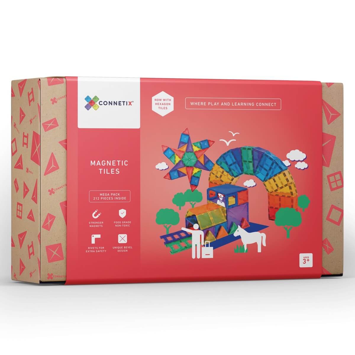 Tuiles de construction magnétiques - Mega Pack (212 pcs) - Jeux de construction - Boutique LeoLudo - Connetix