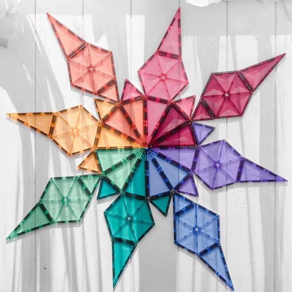 Tuiles magnétiques Connetix - Pastel Mega Pack (202 pcs) - Jeux de construction - Boutique LeoLudo - Connetix