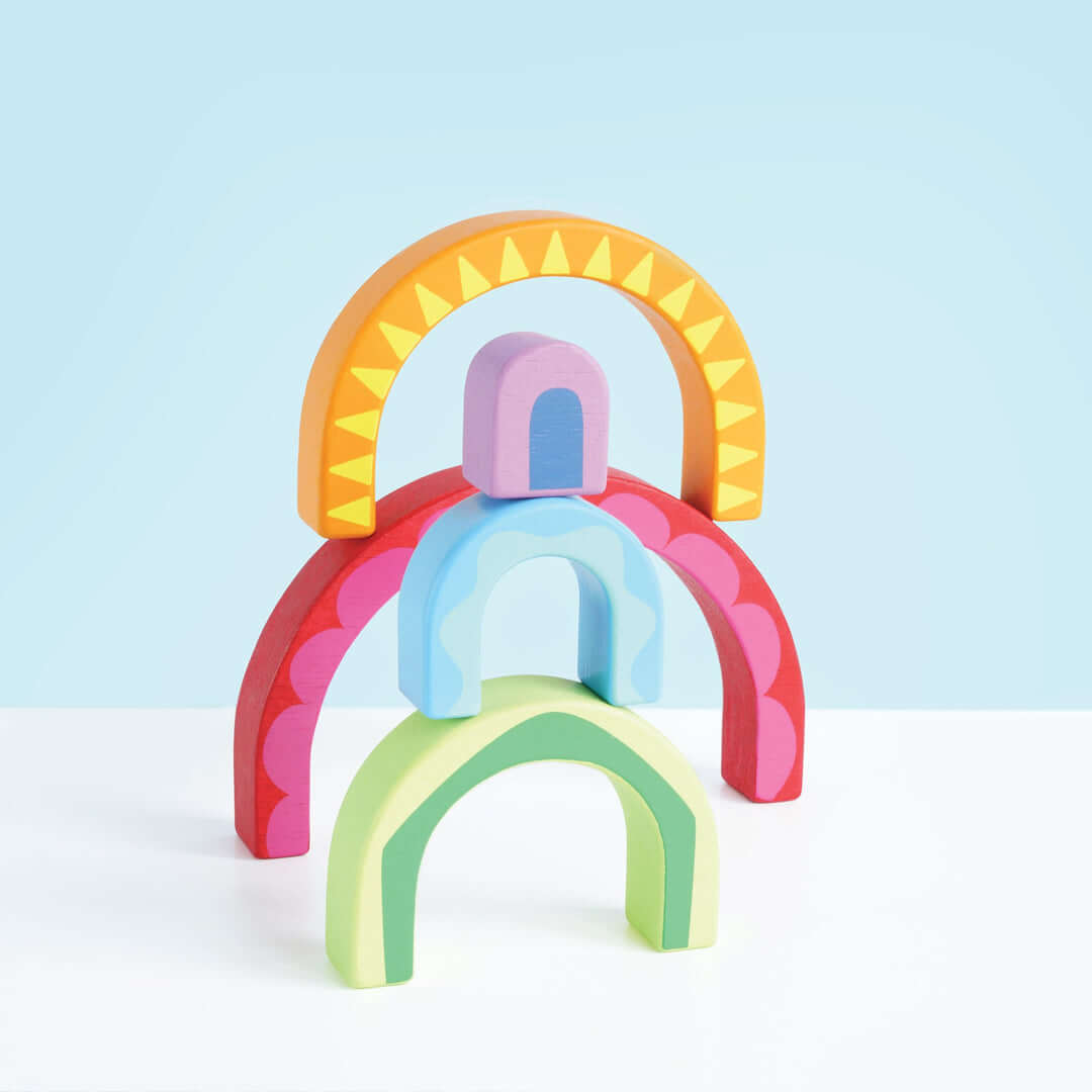 Tunnel arc - en - ciel à empiler - Jouets à trier & empiler - Boutique LeoLudo - Le Toy Van