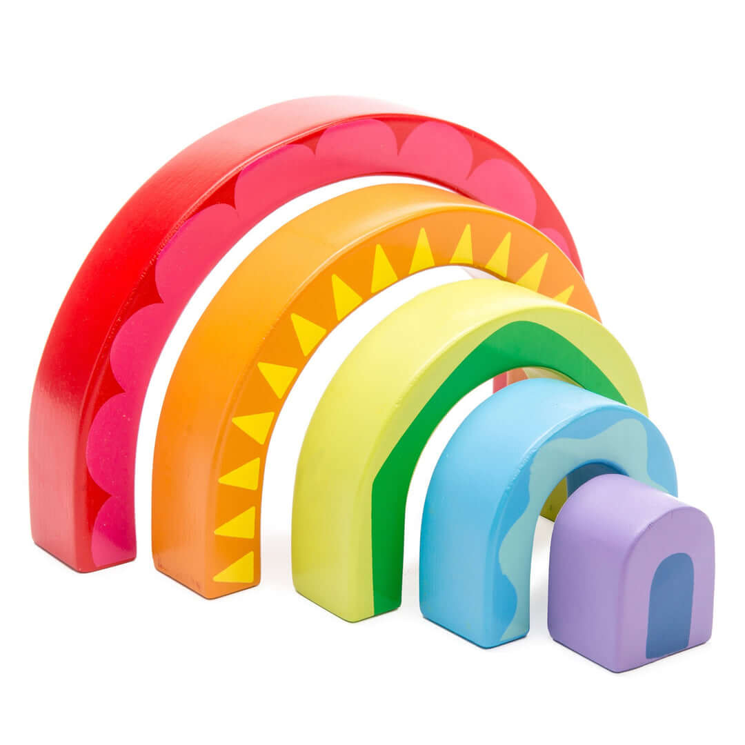 Tunnel arc - en - ciel à empiler - Jouets à trier & empiler - Boutique LeoLudo - Le Toy Van