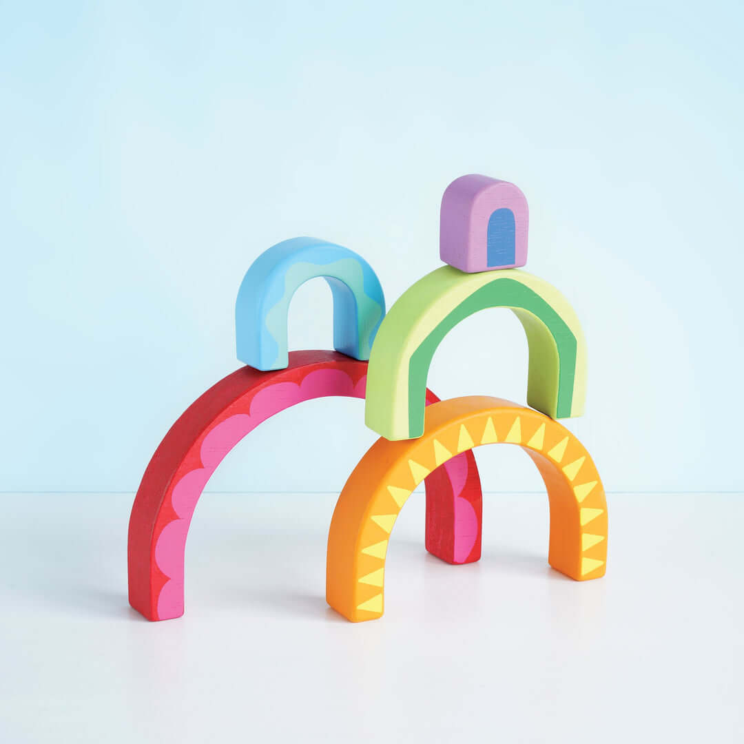 Tunnel arc - en - ciel à empiler - Jouets à trier & empiler - Boutique LeoLudo - Le Toy Van