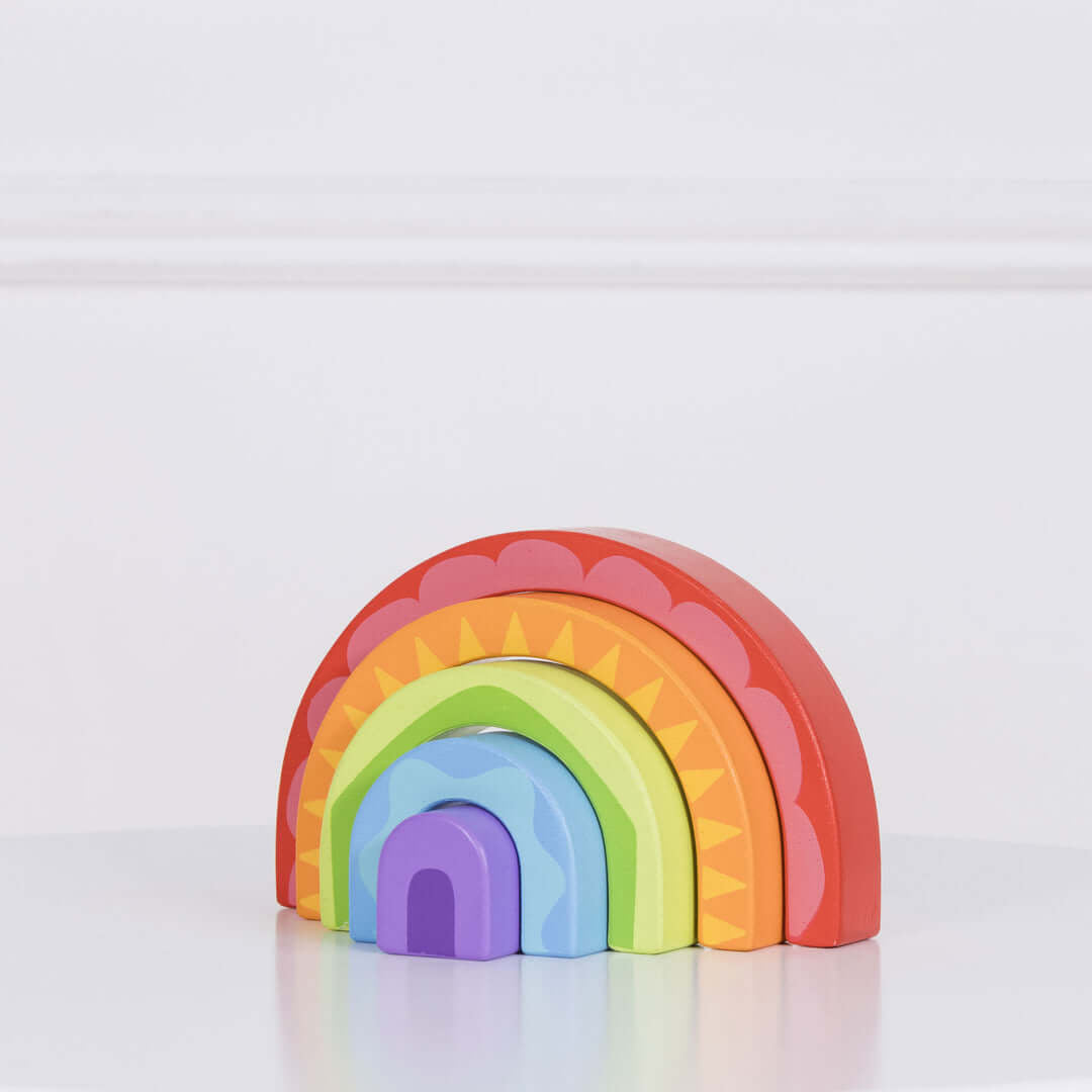 Tunnel arc - en - ciel à empiler - Jouets à trier & empiler - Boutique LeoLudo - Le Toy Van
