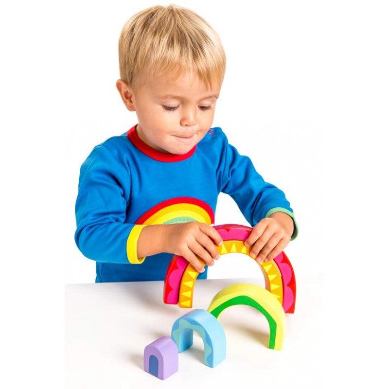 Tunnel arc - en - ciel à empiler - Jouets à trier & empiler - Boutique LeoLudo - Le Toy Van