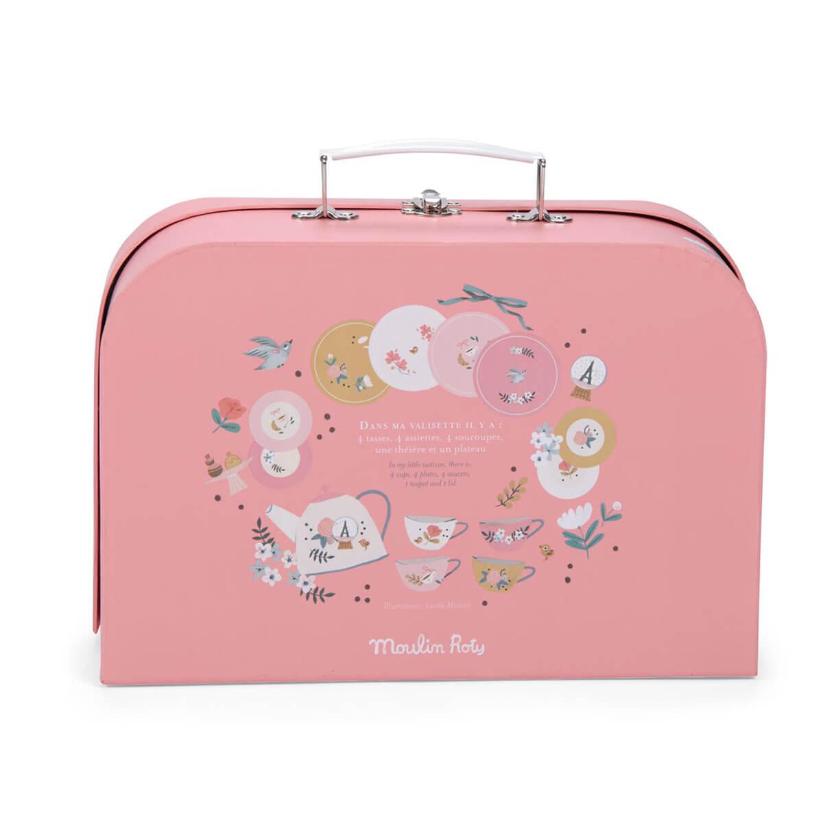 Valisette service de thé en métal - Les Parisiennes-Moulin Roty-Boutique LeoLudo