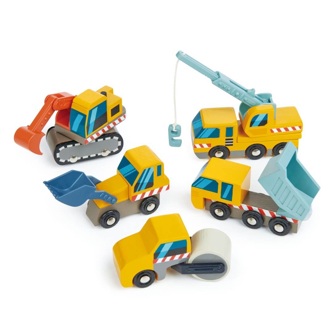 Véhicules du chantier de construction - Véhicules de jeu - Boutique LeoLudo - Tender Leaf Toys