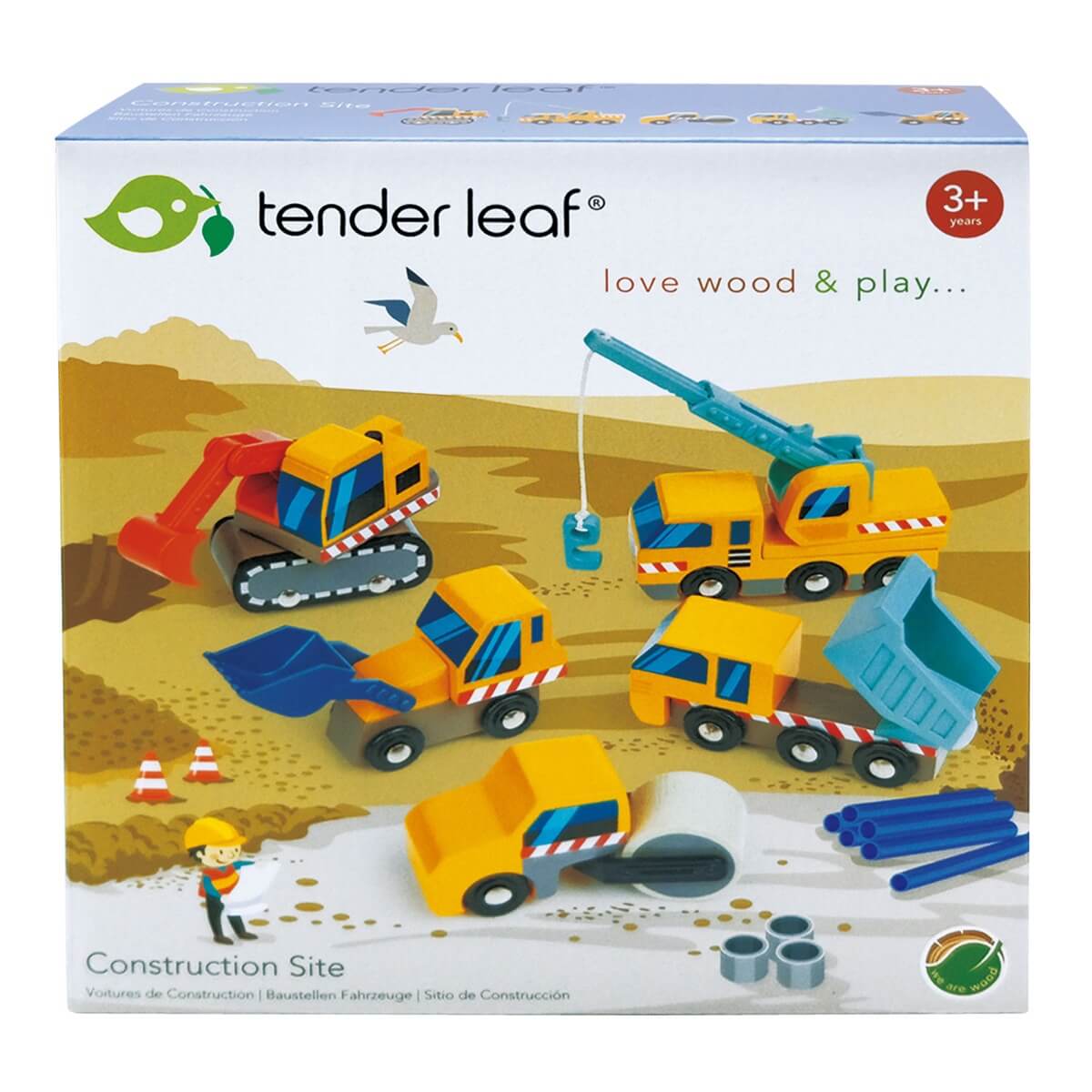 Véhicules du chantier de construction - Véhicules de jeu - Boutique LeoLudo - Tender Leaf Toys