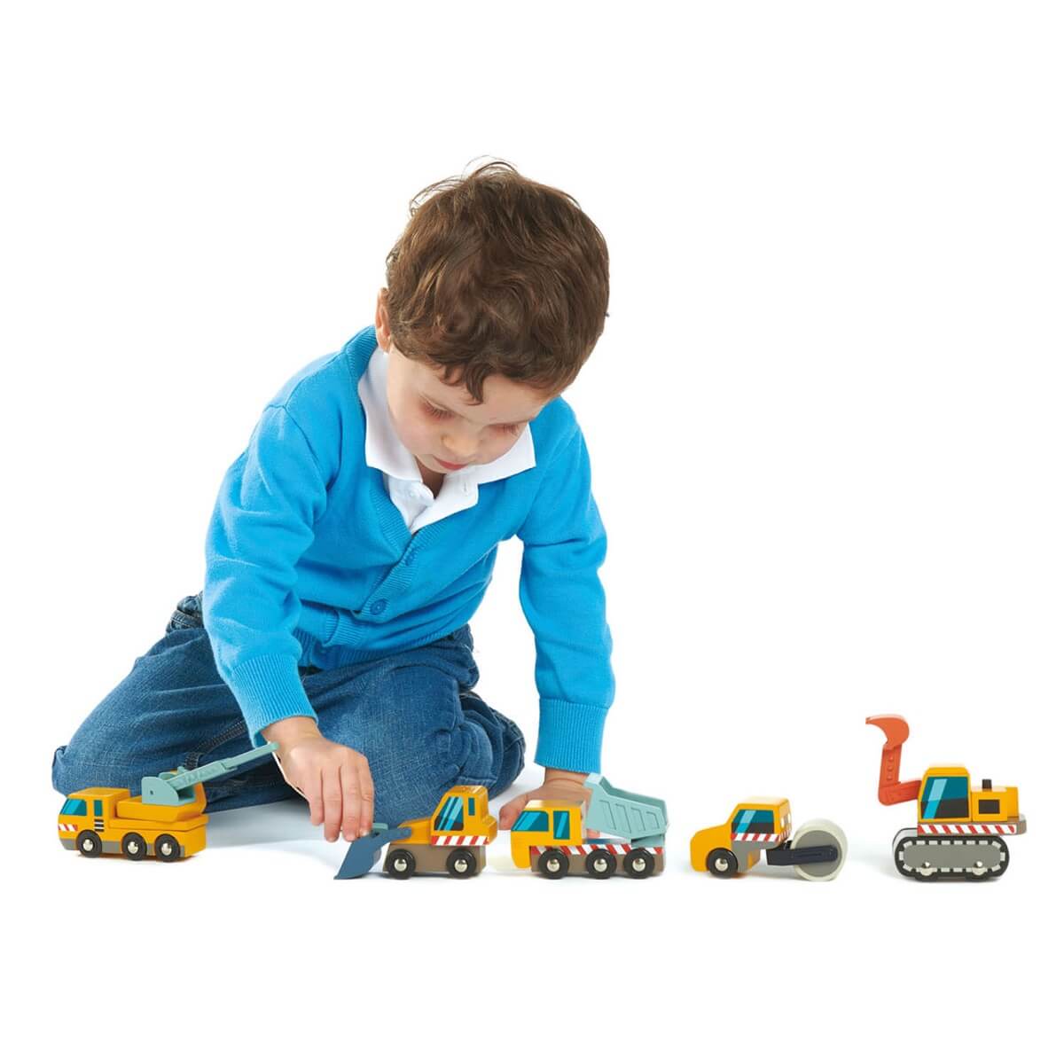 Véhicules du chantier de construction - Véhicules de jeu - Boutique LeoLudo - Tender Leaf Toys