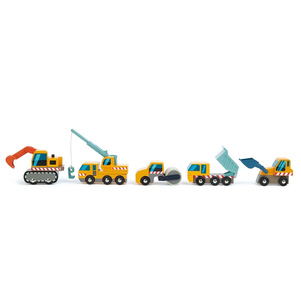 Véhicules du chantier de construction - Véhicules de jeu - Boutique LeoLudo - Tender Leaf Toys