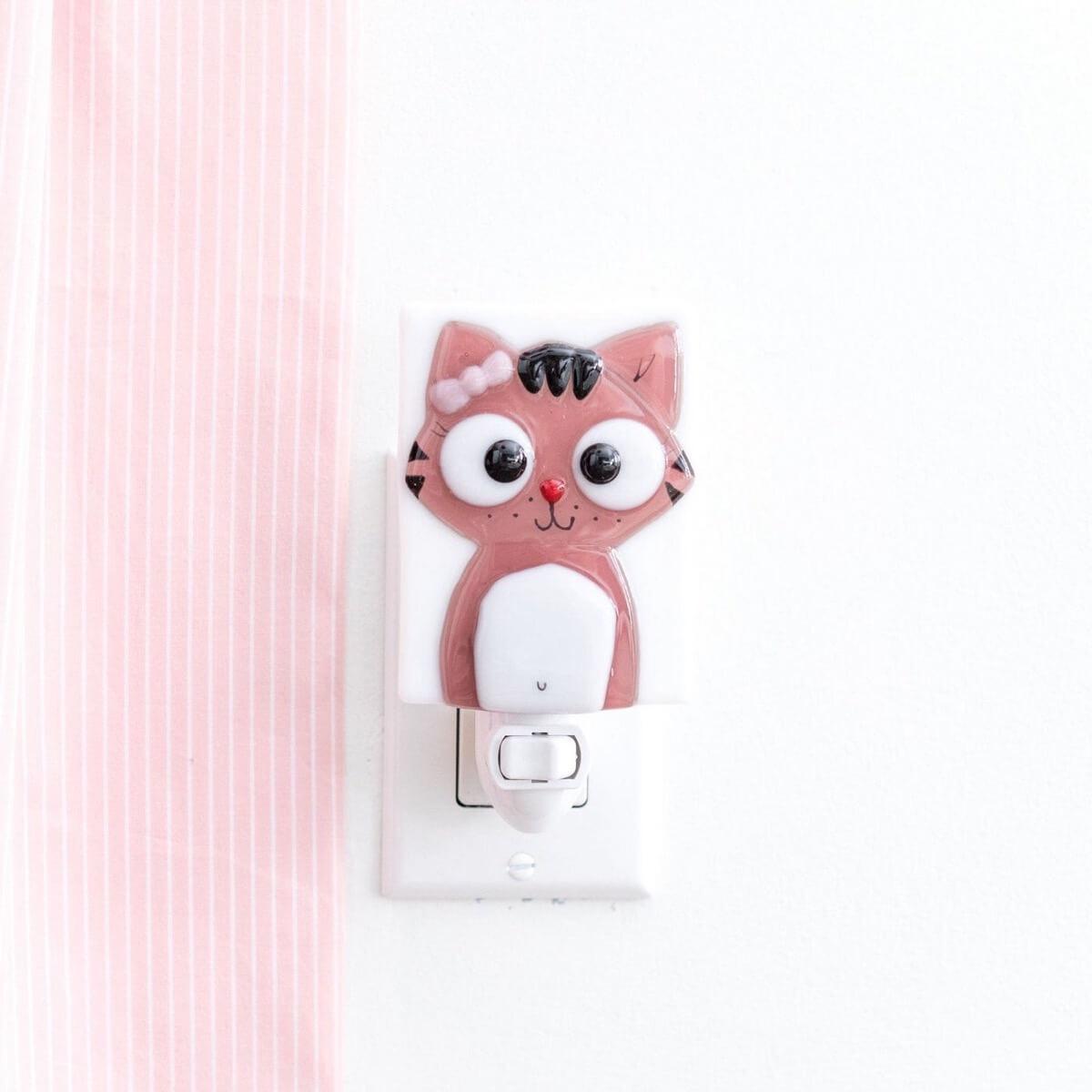 Veilleuse - Charlotte le chaton-Veille sur toi-Boutique LeoLudo