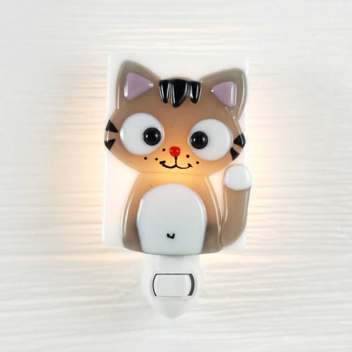 Veilleuse - Ferguson le chat gris -Veilleuses- Boutique LeoLudo-Veille sur toi
