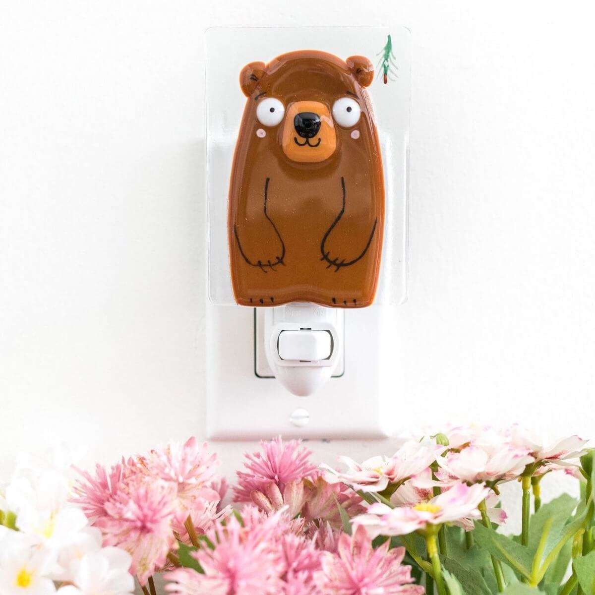 Veilleuse - Winston l'ours brun-Veille sur toi-Boutique LeoLudo