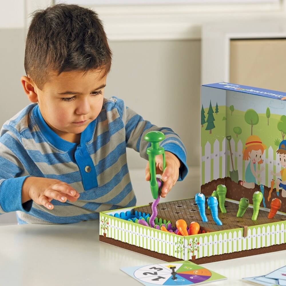 Wriggleworms! Jeu de motricité – Les vers dans le jardin - Jeux de motricité fine - Boutique LeoLudo - Learning Resources