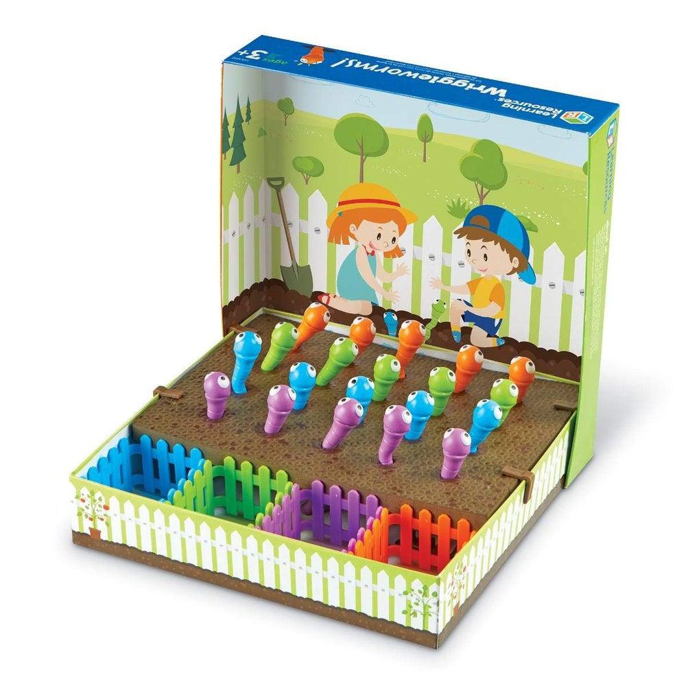 Wriggleworms! Jeu de motricité – Les vers dans le jardin - Jeux de motricité fine - Boutique LeoLudo - Learning Resources