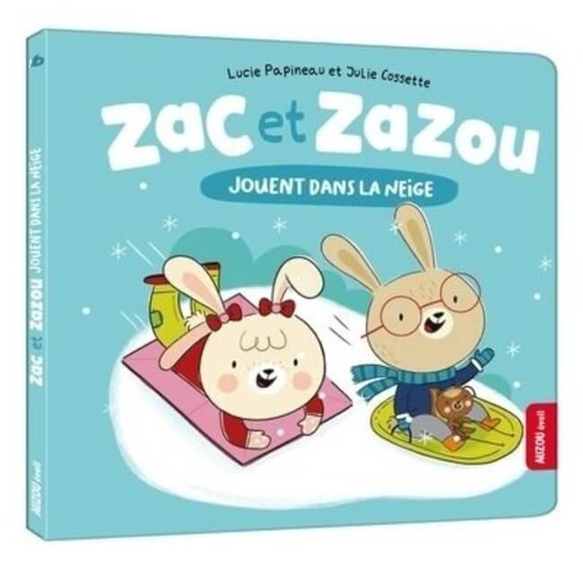Zac et Zazou jouent dans la neige-Livre-Auzou-Boutique LeoLudo