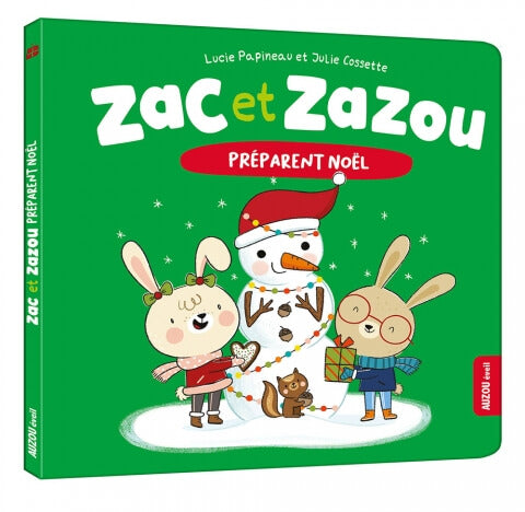 Zac et Zazou préparent Noël-Livre-Auzou-Boutique LeoLudo